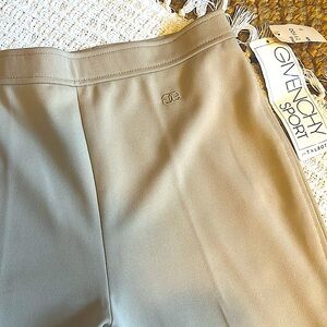 VTG Givenchy Sport Tan beige Hi Rise Knit Pant Sz 8 vintage deadstock w/tags